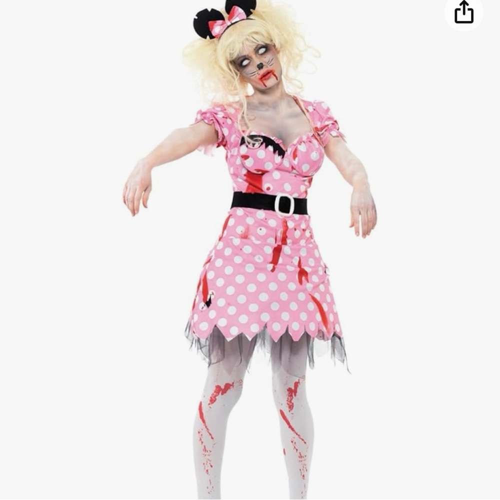 Zombie Minnie Mouse Costume Set